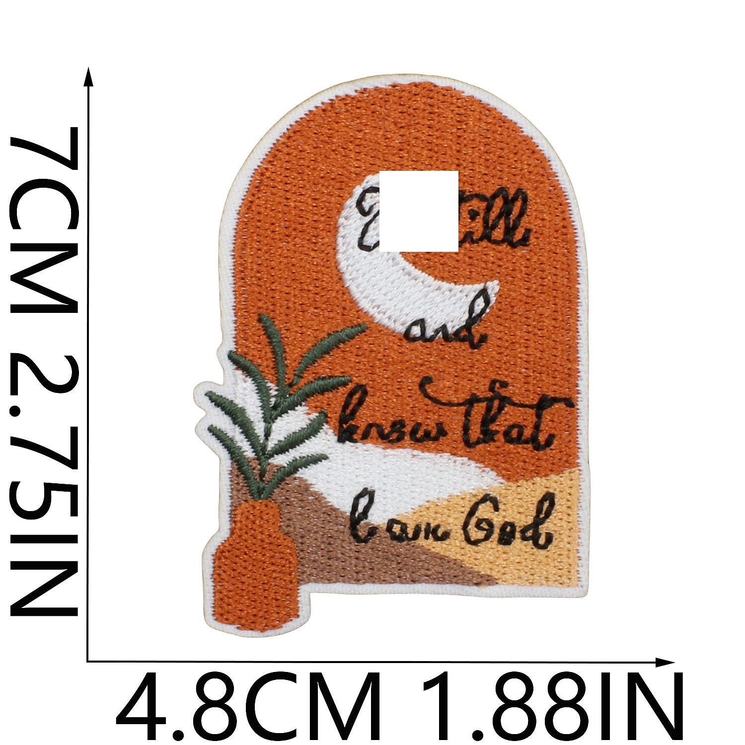 Wholesale Faith Letter Series Embroidered Fabric Patch with Cross  DIY Patches