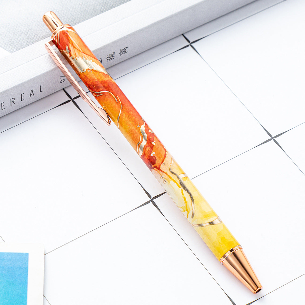 Wholesale New creative student cute printing pattern metal pen