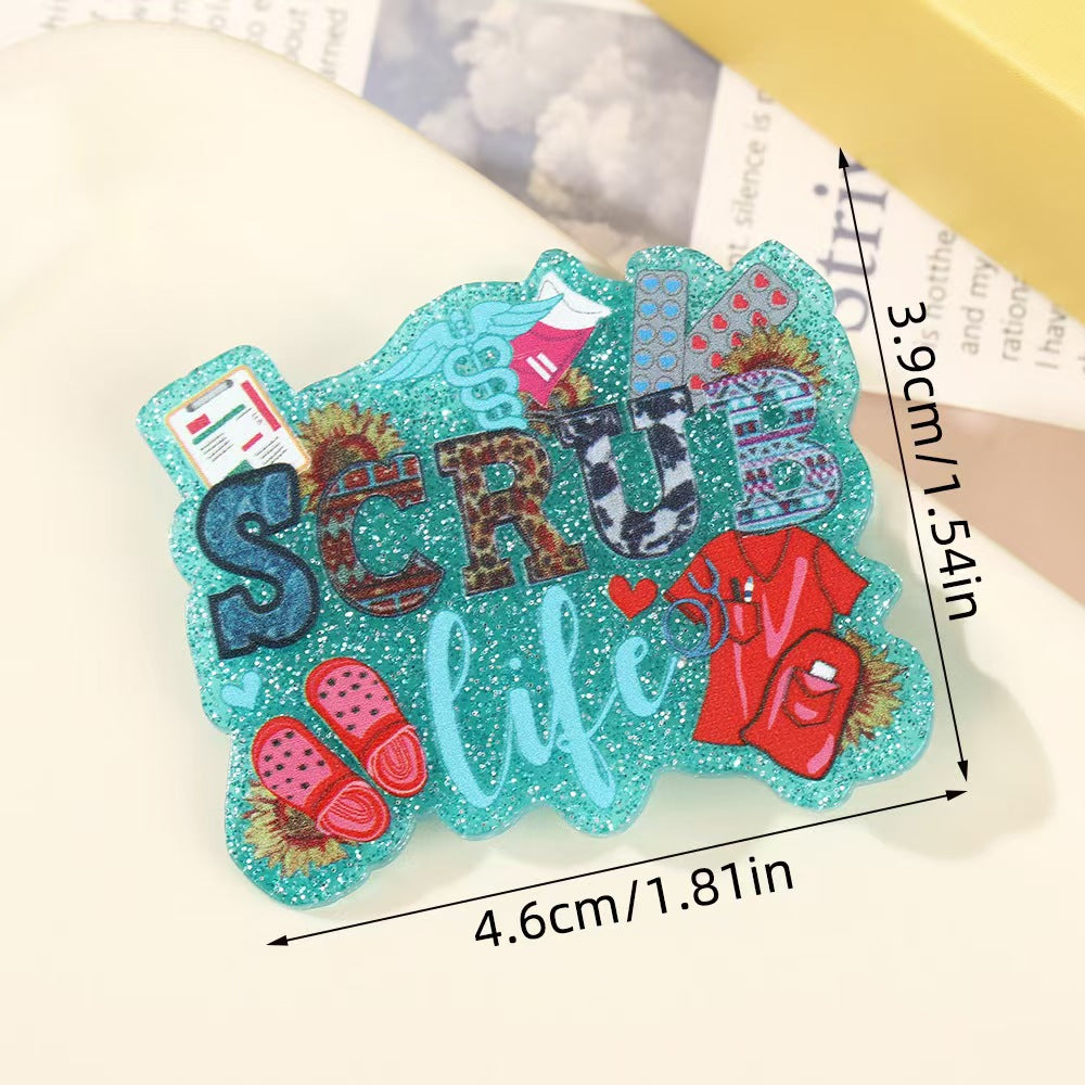 Wholesale 10pcs Letter Nurse's Day Acrylic Flatback