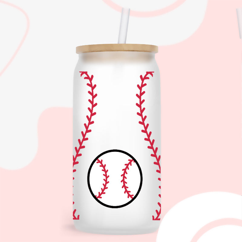 Wholesale Baseball and Football Sports Series 16oz Cup UV DTF Wraps