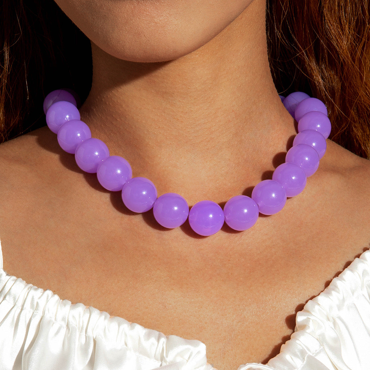 Wholesale Colorful Acrylic Beaded Necklace