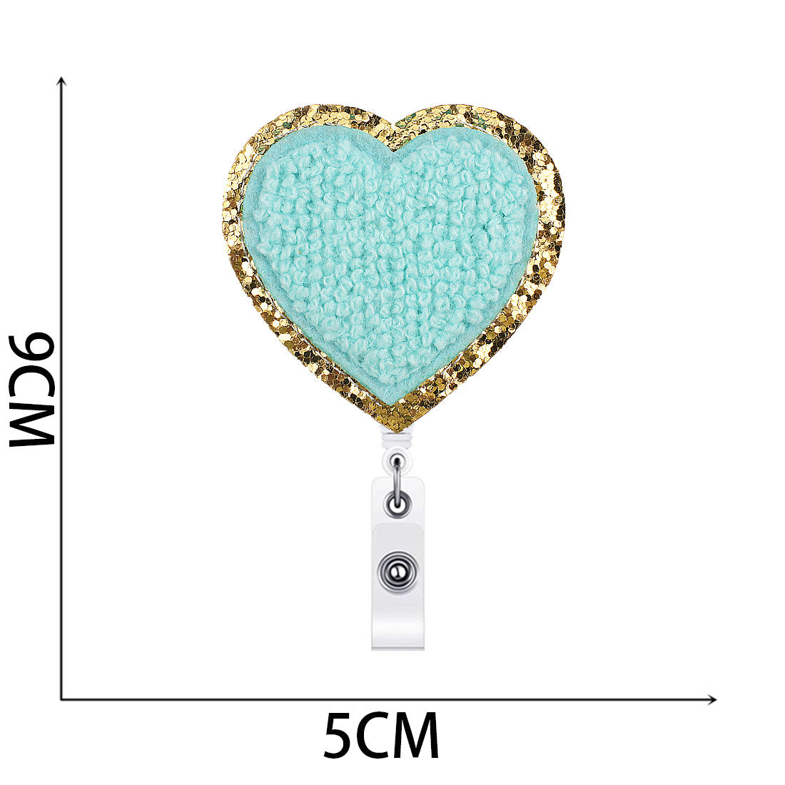 Wholesale towel embroidery love easy pull-up button embroidery cloth stickers