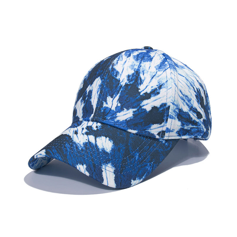 Wholesale Hip Hop Visor Tie Dye Polyester Baseball Cap