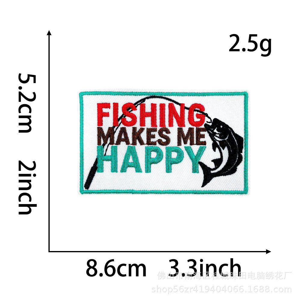 Wholesale Trendy Polyester Embroidered Patches Iron On Heat Transfer Applique For Outdoor Hiking Clothing DIY Accessory