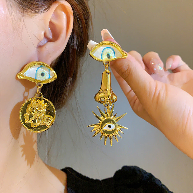 Wholesale 925 Silver Needle Crystal Flower Vintage Earrings