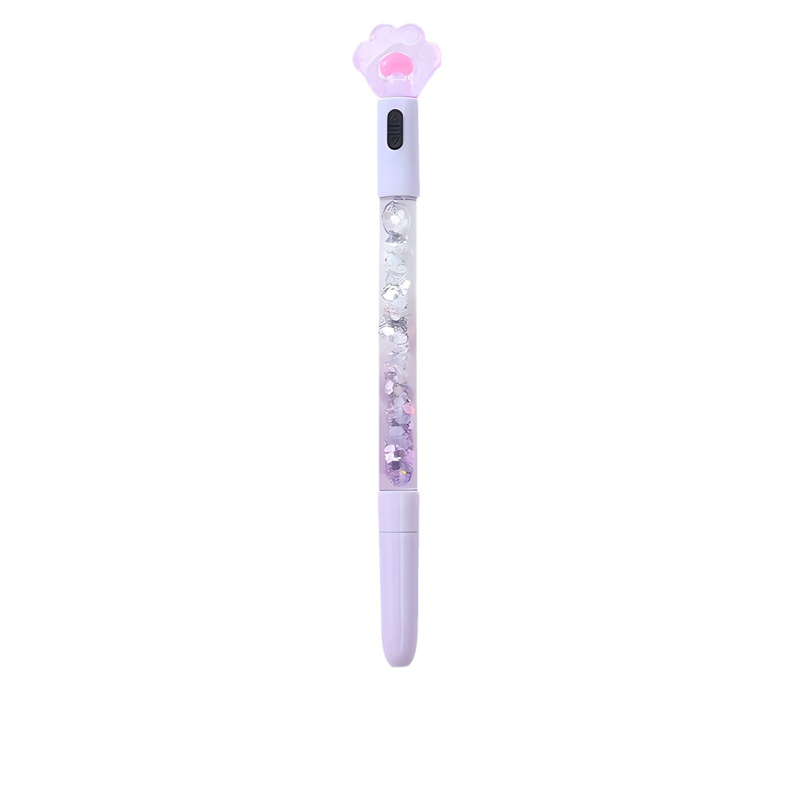 Wholesale Cute Cat Paw Glowing Quicksand Colored Light Gel Pen