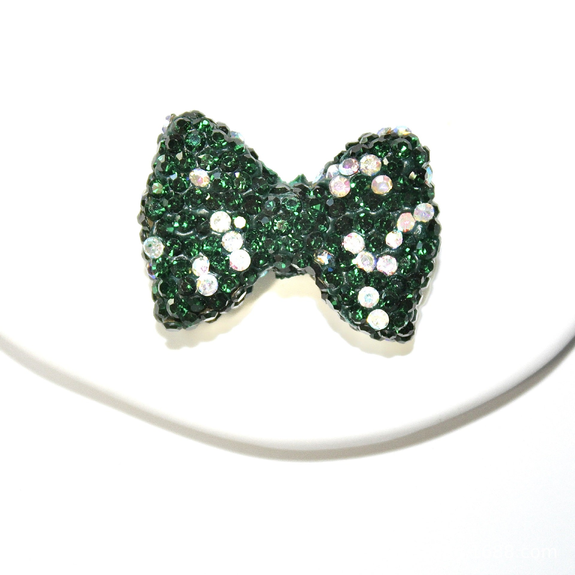 Wholesale 10pcs Two-color sparkling diamond bowknot Crystal Beads