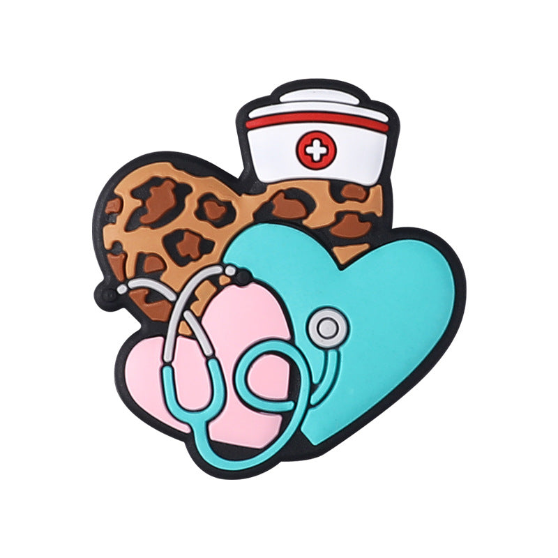 Wholesale 20pcs  Nurse' s uniform silicone beads   Focal Beads