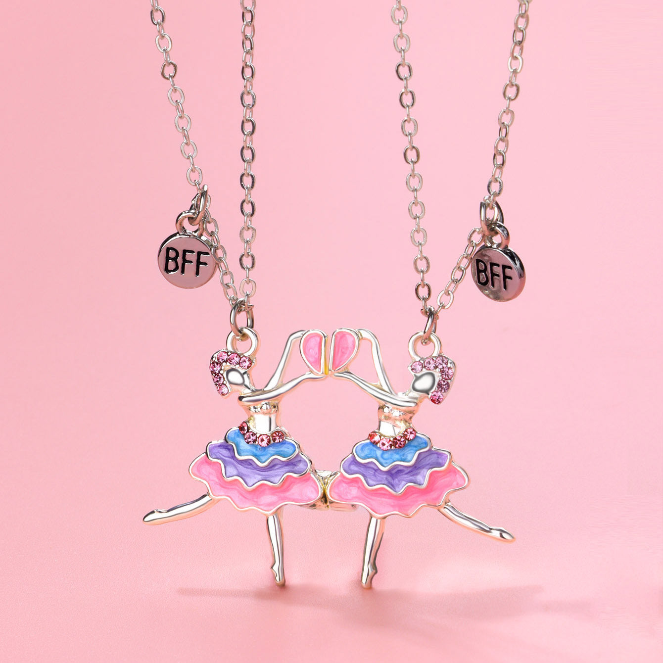 Wholesale Dancer Necklace  Good Friend Clavicle Chain Girl Necklace