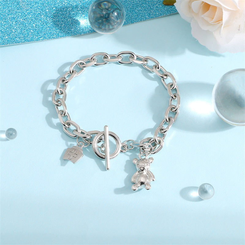 Wholesale Metal Bear Coin Bracelet