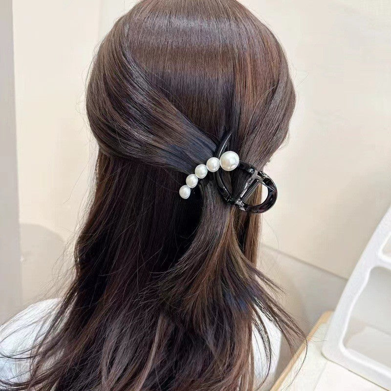 Wholesale Pearl Hairpin Small Flower Rhinestone Side Imitation Pearls Hair Clips