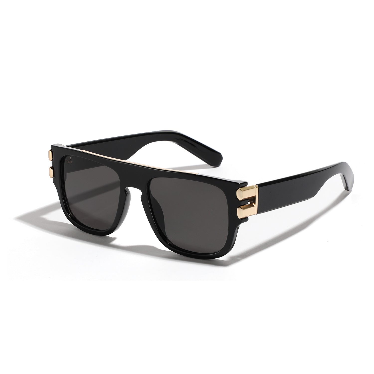 Wholesale Square Large Frame Transparent PC Sunglasses