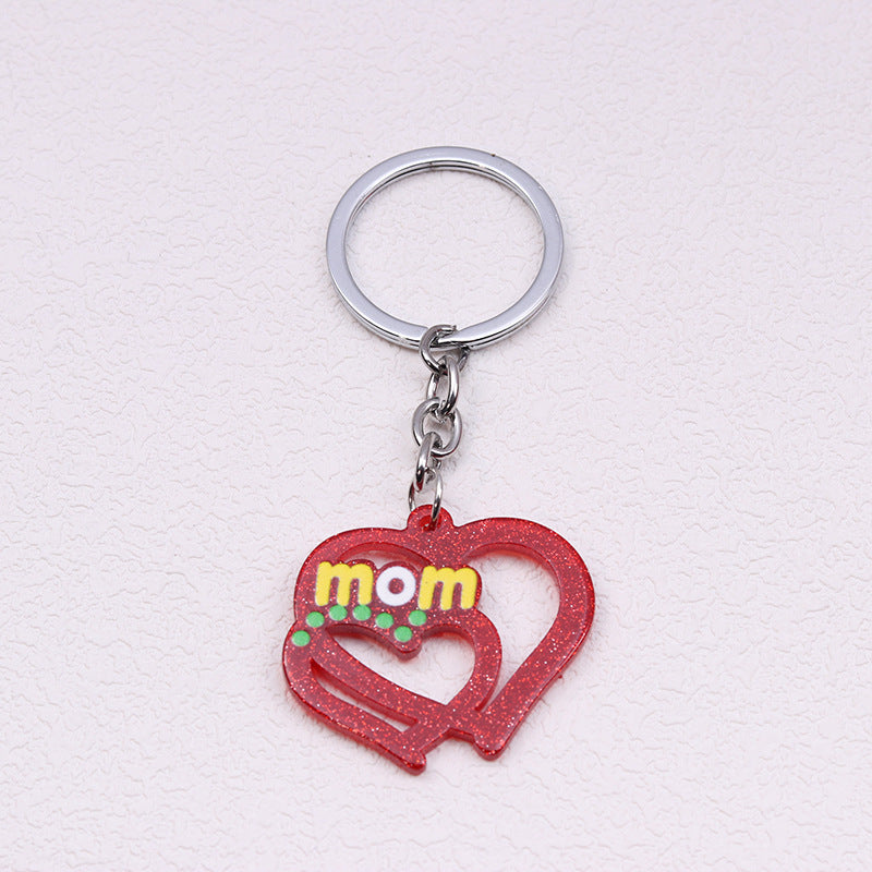 Wholesale Mother's Day Acrylic Printed Keychains