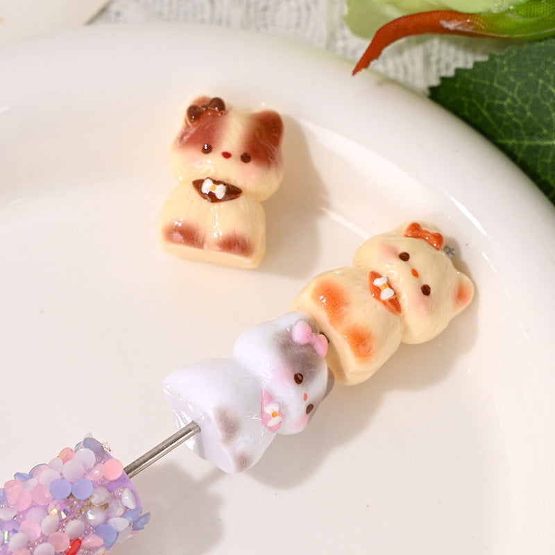 Wholesale 10pcs/pack Cute little cat loose beads