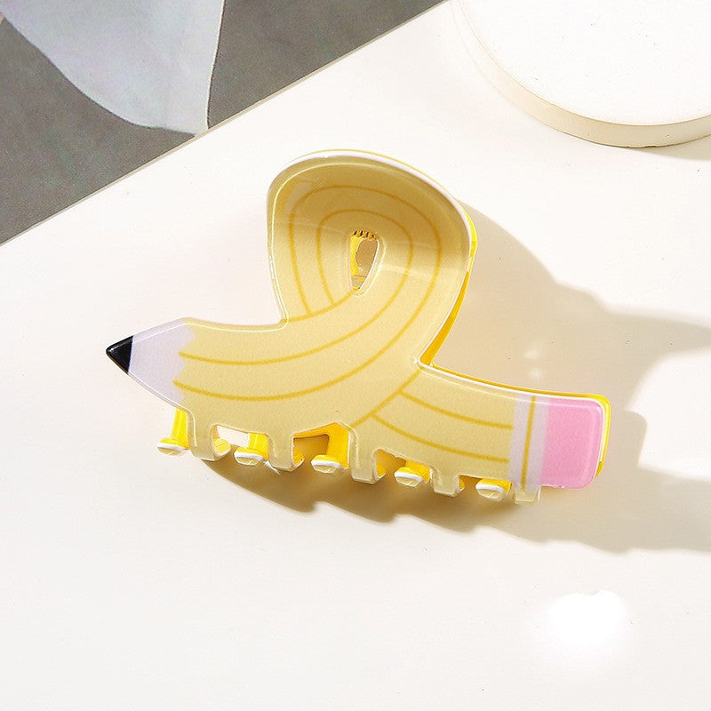 Wholesale Cute Colorful Puzzle Shark Hair Clip PVC Hair Gripper Fashion Accessory For Everyday Styling And Gift