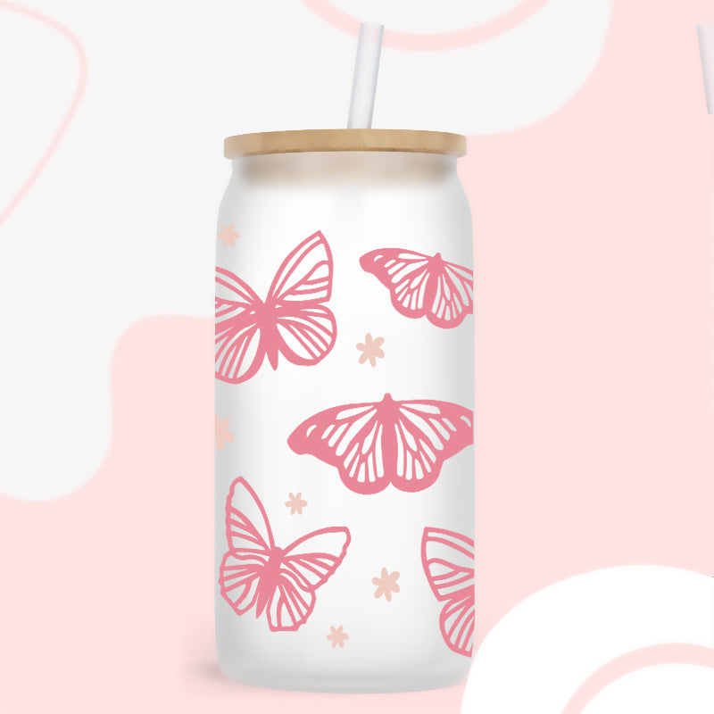 Wholesale butterfly patterns   16oz Cup UV DTF Wraps