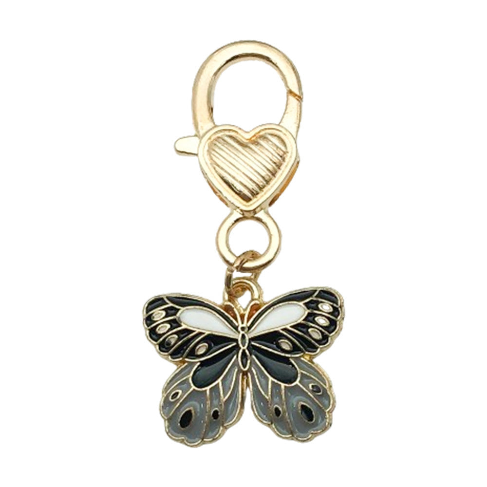 Wholesale Colorful butterfly metal keychain