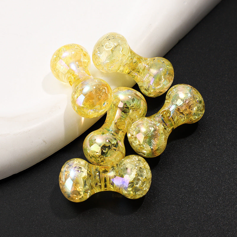 Cuentas de huesos de crujido acrílico de 50 piezas al por mayor