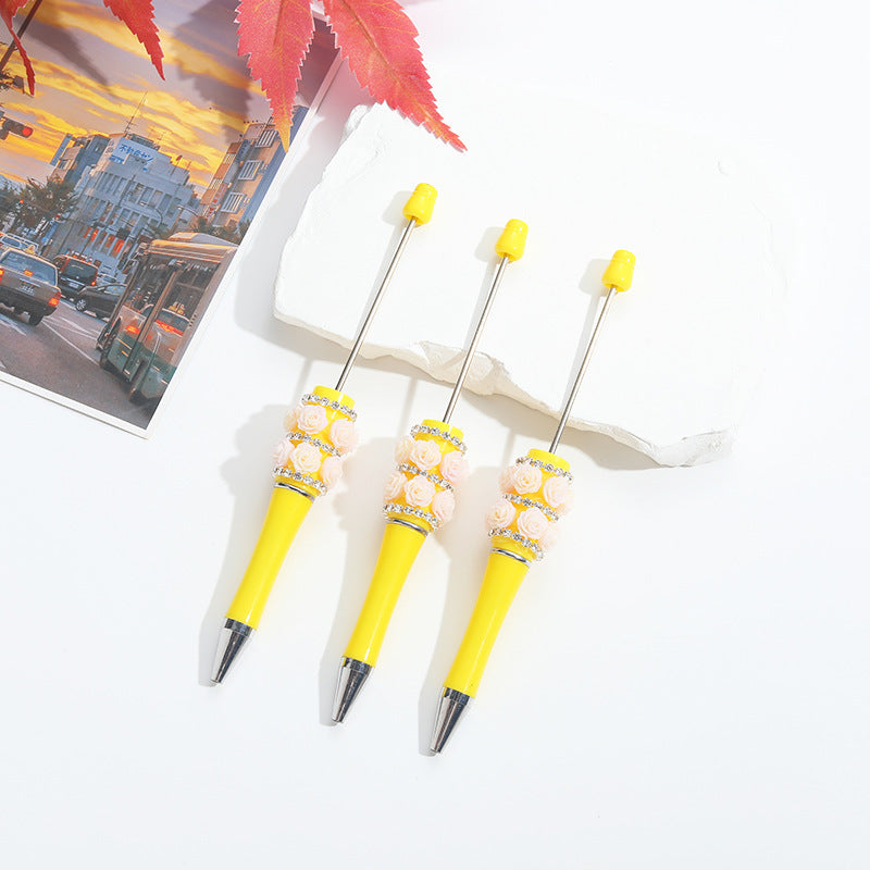 Wholesale Heavy Duty Rose Diamond Stickers Round Bead Pen