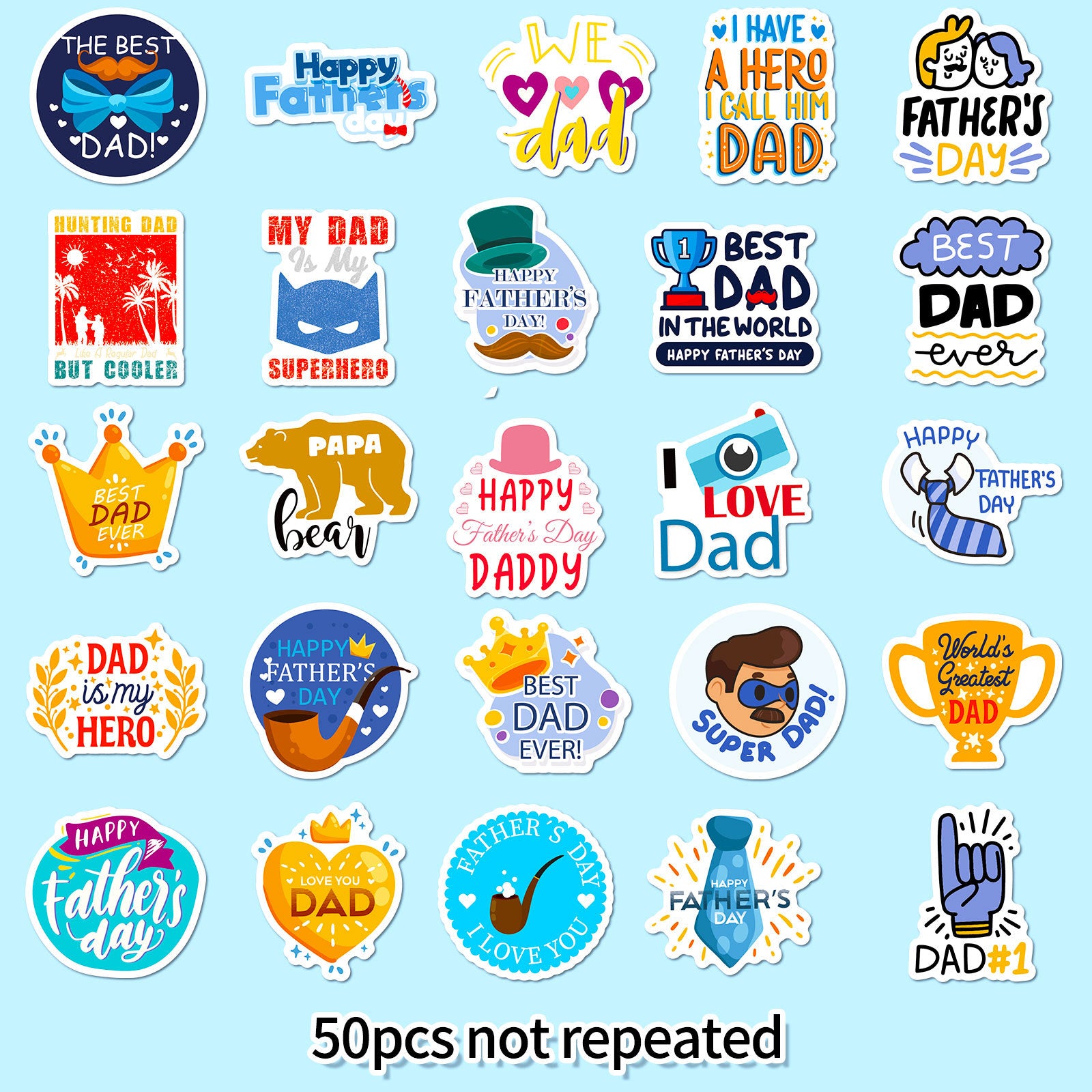 Wholesale Thank-you Father's Day Stickers