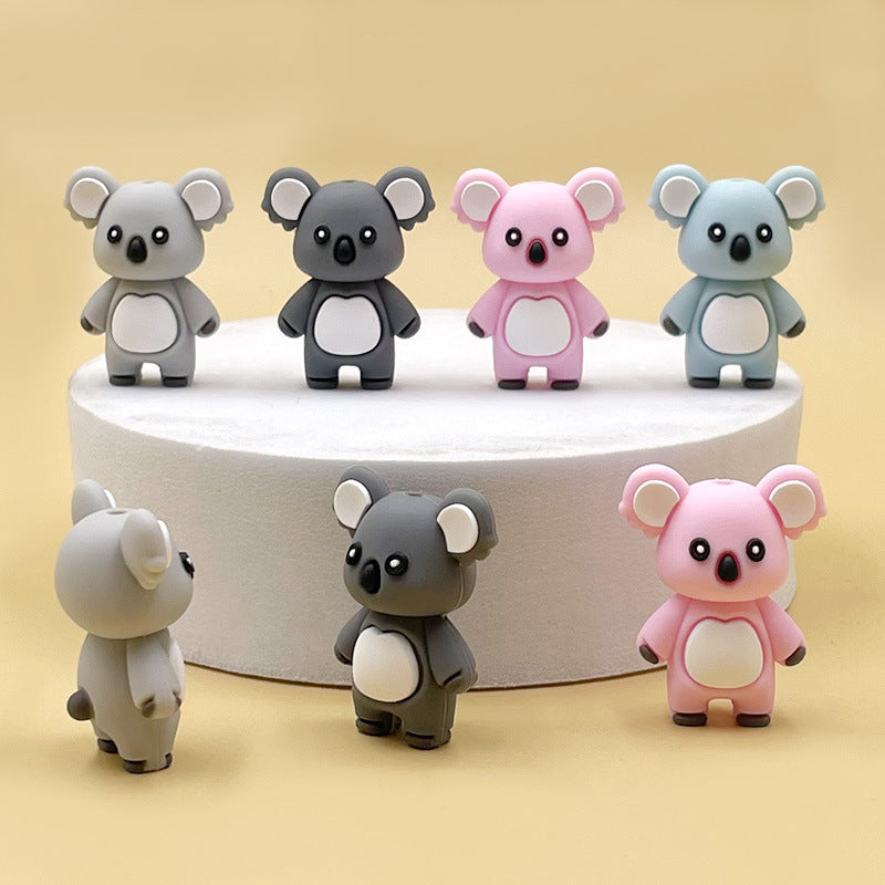 Wholesale 10pcs 3D three-dimensional silicone beads