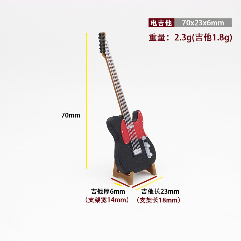 Wholesale Decorative Mini Electric Guitar Doll Accessories