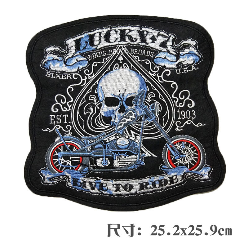 Wholesale Large punk style clothing embroidery DIY Patches