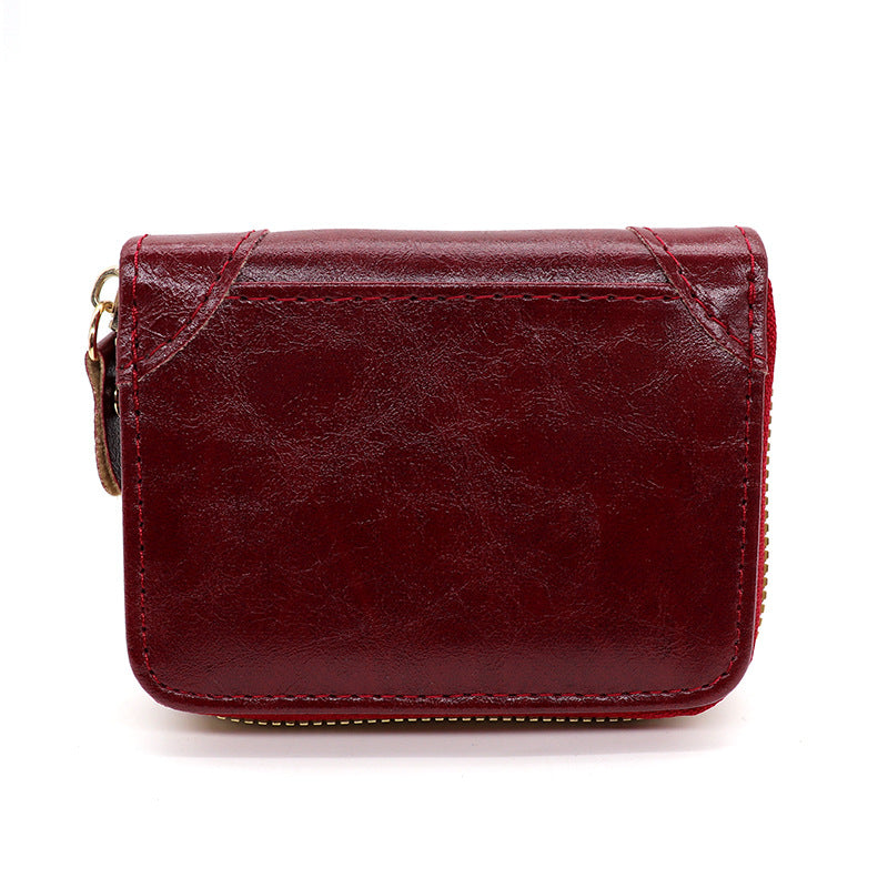 Wholesale Large-Capacity Card Holder Zipper Wallet
