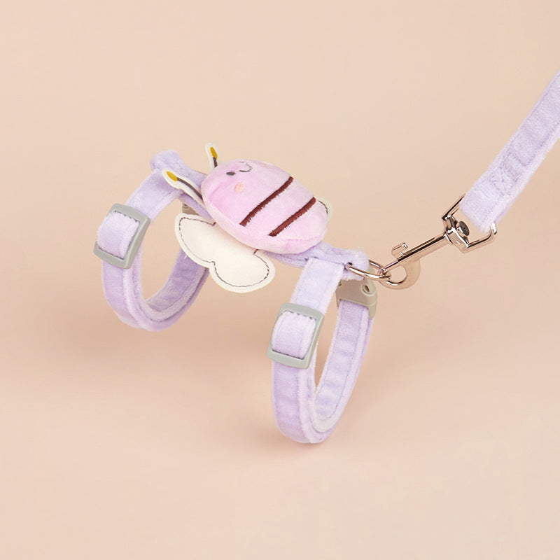Wholesale Bee Pattern I-Shaped Nylon Leash