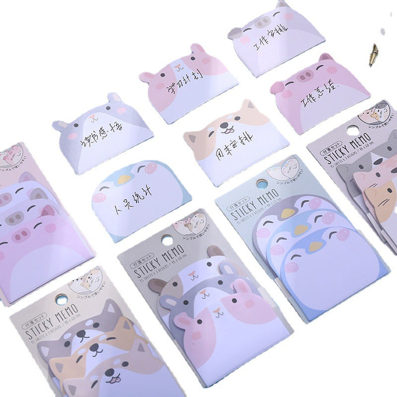 Wholesale 10pcs Super Sticky Cartoon Post-It Notes Cute Set