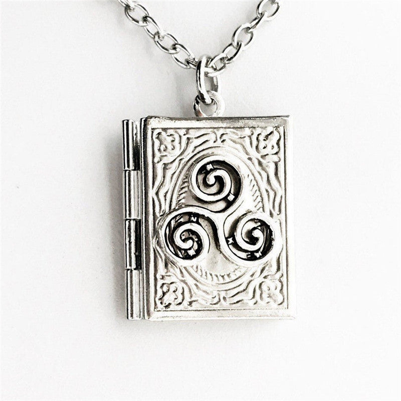 Wholesale book lock necklace, photo lock gift book pendant