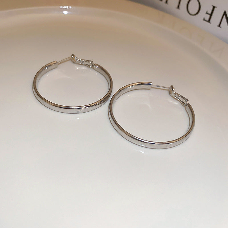 Wholesale Gold Plated Hoop Simple Earrings