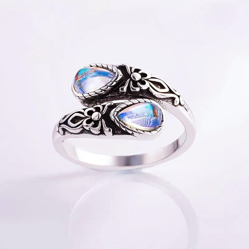 Wholesale Embossed bow  Bosnian style Adjustable rings