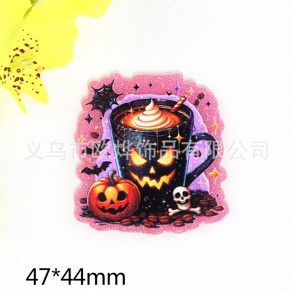 Wholesale 10pcs Cartoon Halloween Pumpkin Personality FlatBack