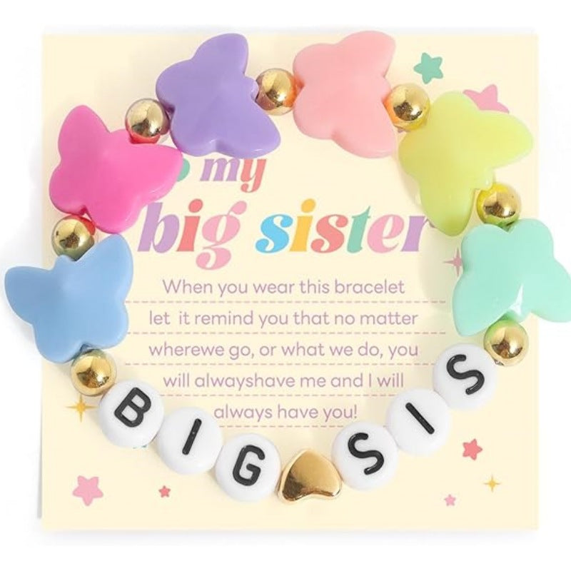 Wholesale Rainbow letter colored sliced soft ceramic bracelet