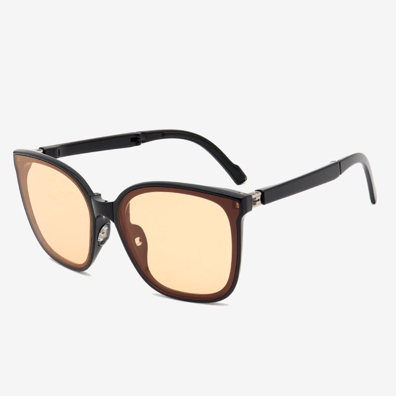 Wholesale Foldable Anti-UV Simple Fashion Lightweight Face Showing Small Sunglasses