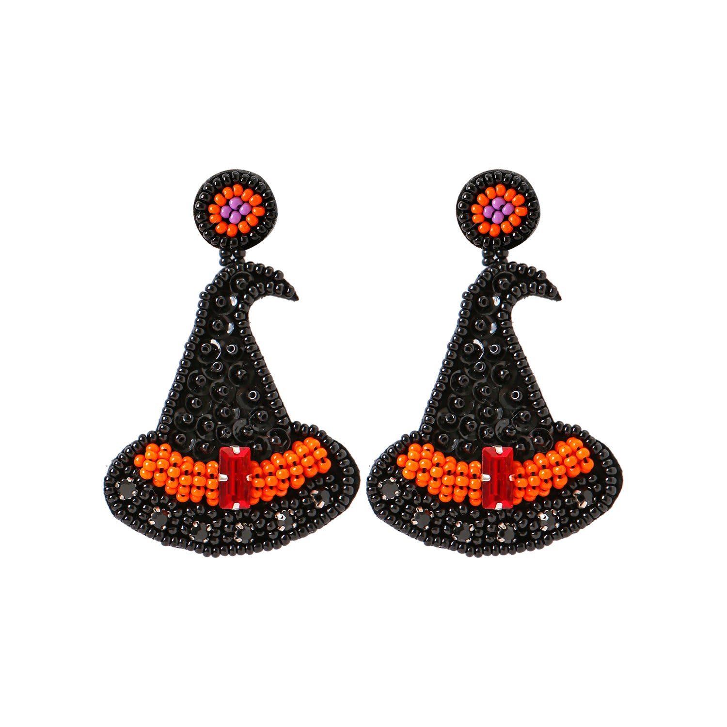 Wholesale Funny Halloween Hat Beads Earrings