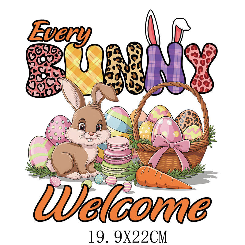 Wholesale 10pcs Easter Rabbit Radish UV DTF Ready to Press Transfers Wrap