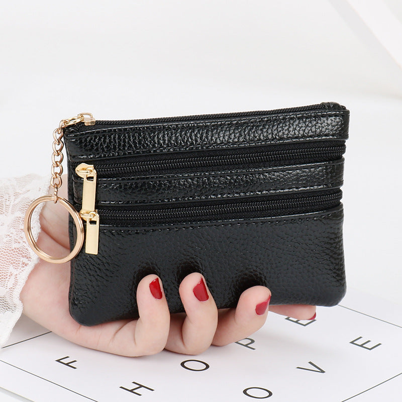 Wholesale PU Short Zipper Zero Wallet