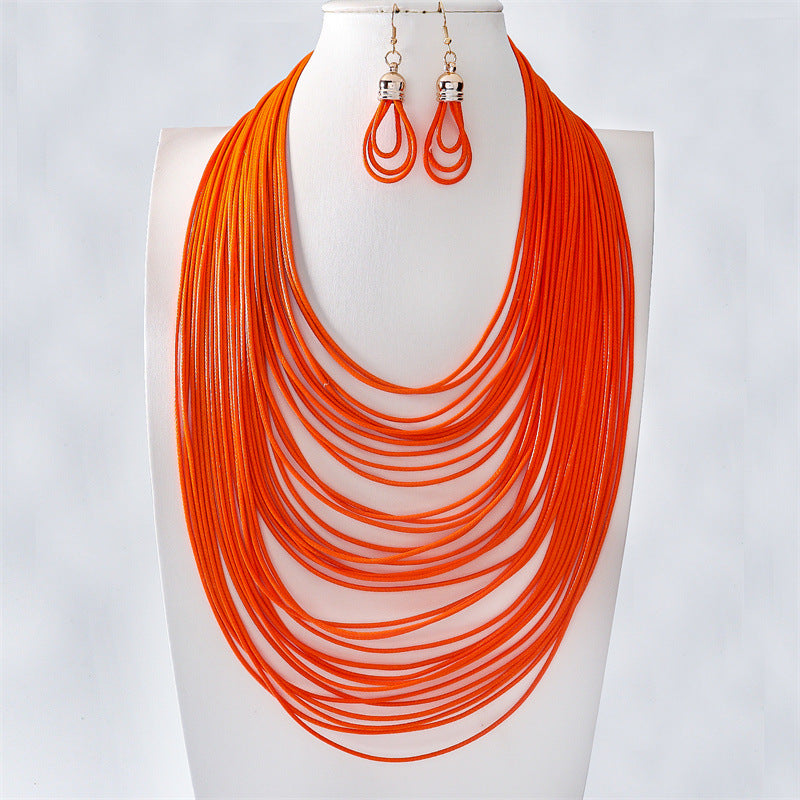 Wholesale New Hand-woven Multi-layer Necklace