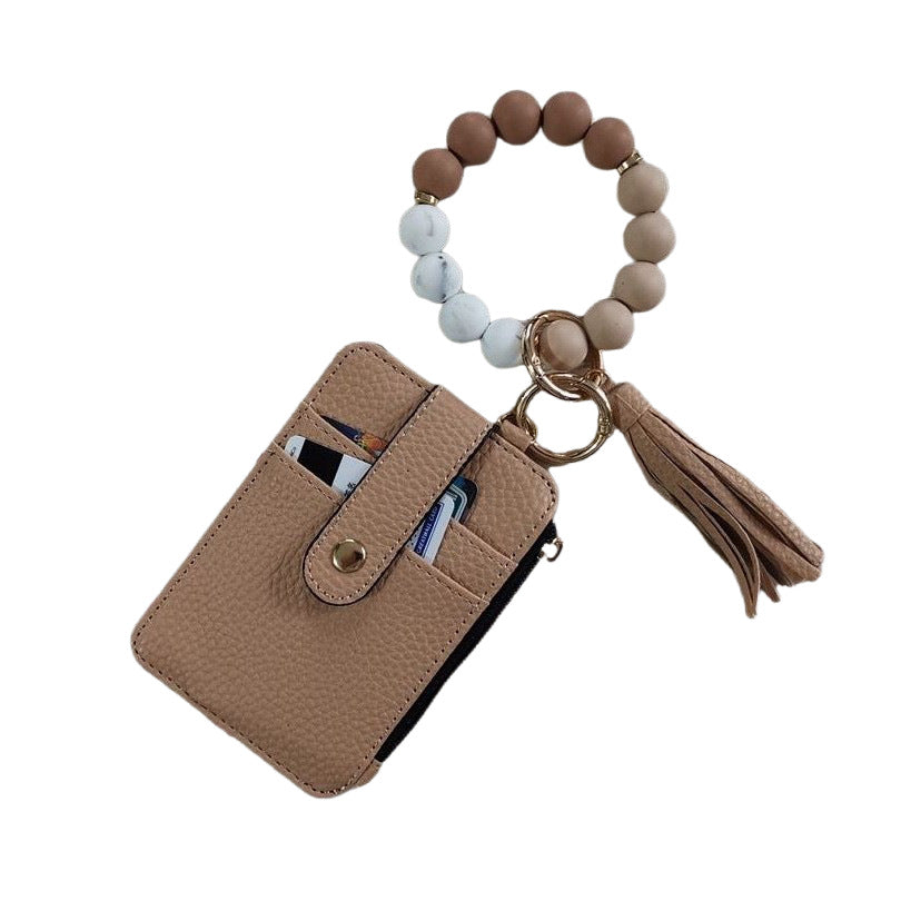 Wholesale Silicone leather wallet  Keychains