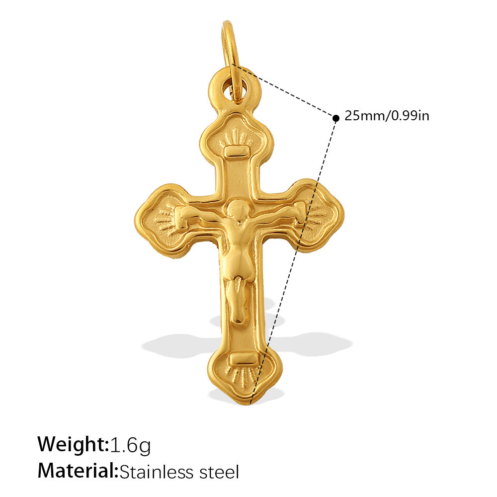 Wholesale Ocean style retro key heart-shaped stainless steel necklace pendant accessories