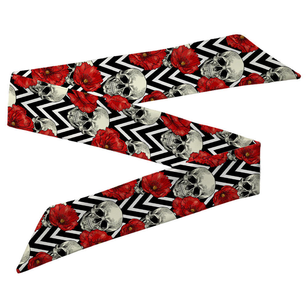 Wholesale Fresh Flower Skull Polyester Hair Bands