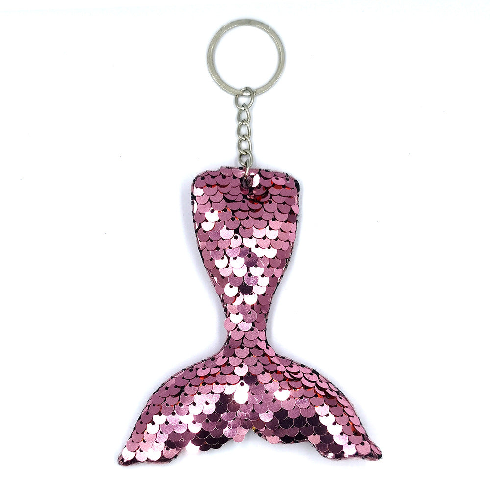 Wholesale Reflective Mermaid European and American Fashion Glitter Keychains
