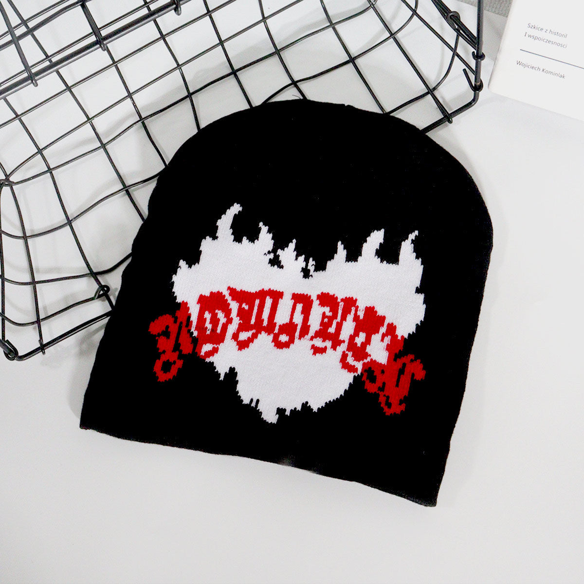 Wholesale Y2K Jacquard Knitted Hat Love Flame Woolen Hat