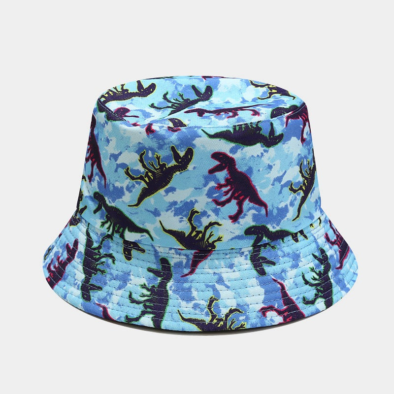 Wholesale Cotton Cartoon Dinosaur Pattern Bucket Hat