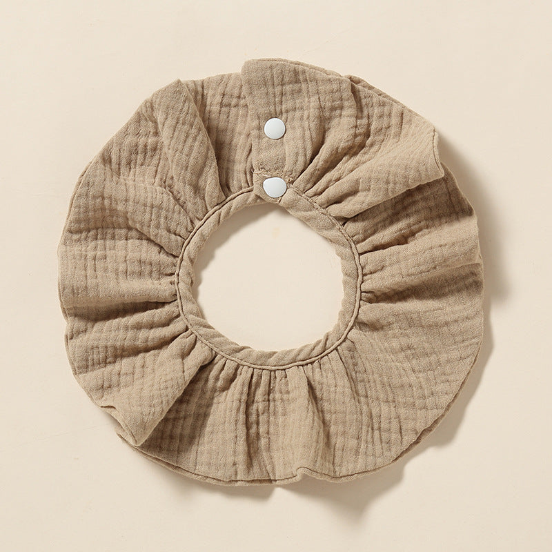 Wholesale Baby Bib 360-degree Bib Pure Cotton 4-layer Gauze Absorbent Bib Children Bib