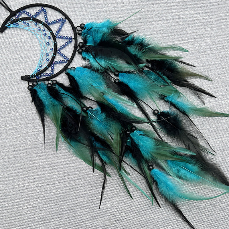 Wholesale Dream Catcher Pendant Diy Hand-woven Feather Decorations