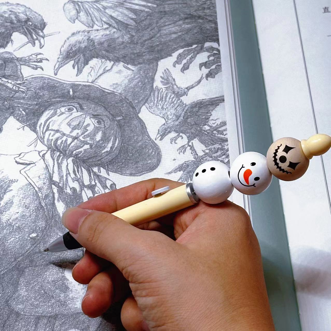 Wholesale Beaded pen DIY heavy pen handmade diamond pen blind hair