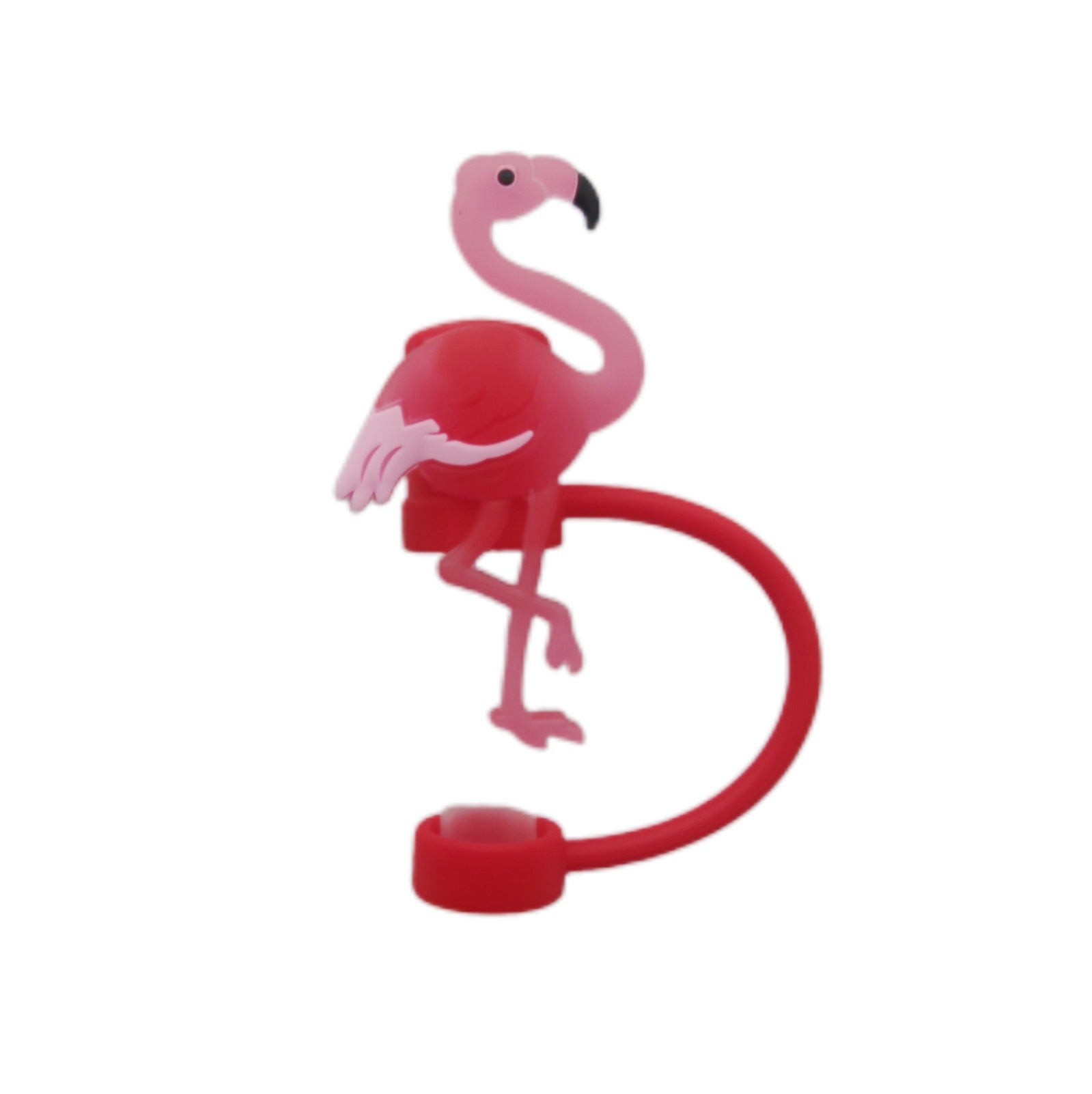 Wholesale  10pcs Creative cartoon four-color silicone dustproof straw cap